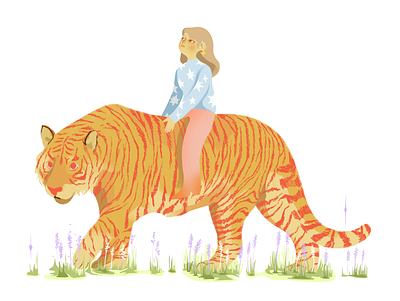 Tiger Year character design color concept art digital art editorial illustration illustration visual development