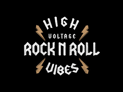 Typography_High Voltage 2019 design dribbble graphic hand handmade type illustration rock and roll rock concert rock n roll sketch texture typography vintage