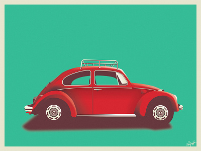 Vintage car_Illustration