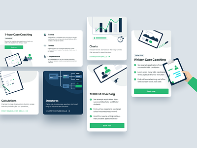 Coaching Services cards ui design design illustration dribbble elements graphic design icons minimal projects ui vector web