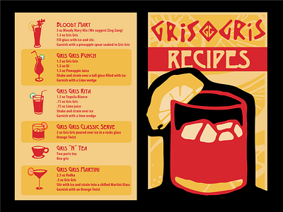 Gris Gris Recipe Card cocktails drinks new orleans recipe rum spicy