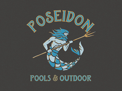 Poseidon Pools & Outdoor pool pools poseidon trident vintage
