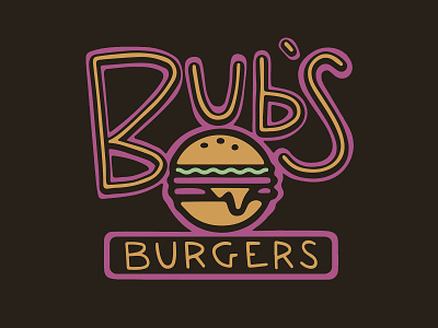 Bub's Burger Logo burger burger logo burgerlogo cheeseburger food foodillustration foodlogo neworleans