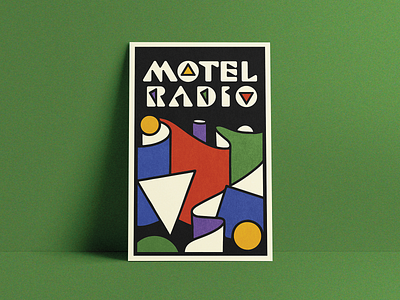 Motel Radio Shapes Poster
