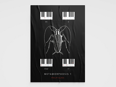 Metamorphosis 1 - Philip Glass graphicdesign lambelambe poster