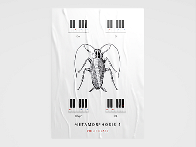 Metamorphosis 1 - Philip Glass graphicdesign lambelambe poster