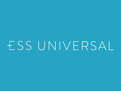 Another ESS Universal Logo Concept blue ess universal janessa rae janessa rae design creative logo plus sign universal