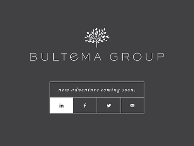 Bultema Group | Splash Page Design branch bultema group coming soon janessa rae janessa rae design creative landing page logo splash page