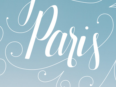 Go To Paris | Hand Lettering graphic design hand lettering janessa rae janessa rae design creative landscape lettering paris travel type typography vector