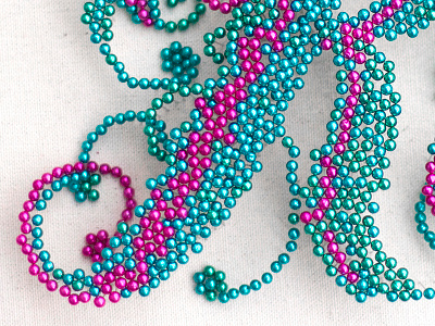 Pin Art - Thesis Work art bespoke craft crafty janessa rae janessa rae design creative pin pink sewing pin teal