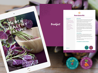 The Art of Healthy Eating | E-Book Design art of living e course ebook health healthy janessa rae janessa rae design creative natural web design wellness yoga zen
