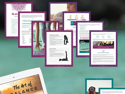 The Art of Balance | E-Book Design art of living e course ebook health healthy janessa rae janessa rae design creative natural web design wellness yoga zen