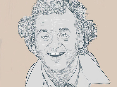Bill Murray adobesketch illustration portrait