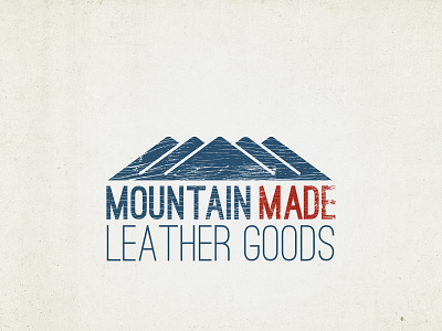 Mountain Made Leather Goods branding illustration logo photoshop small business