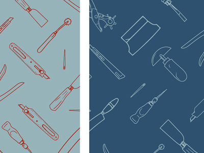 Leather Tools patterns Pattern design illustration illustrator photoshop vector