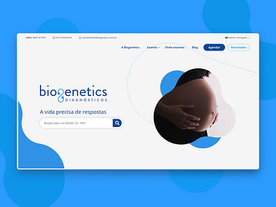 Biogenetics - Home adobe xd animation blue card icons inspiration institutional liquid liquidmotion motion scroll search