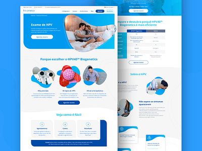 Biogenetics - Product page banner blog blue cards flow fluid hospital lab landing landingpage liquid medicine virus