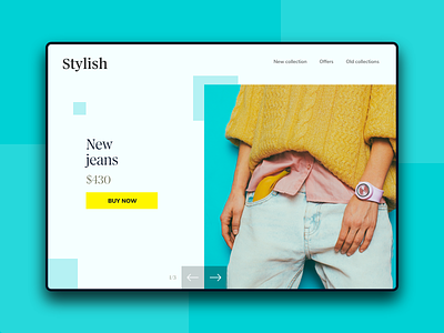 Labs - Fashion Homepage adobe xd clean concept design ecommerce fashion green home homepage inspiration landing page minimalist picture square squares ui