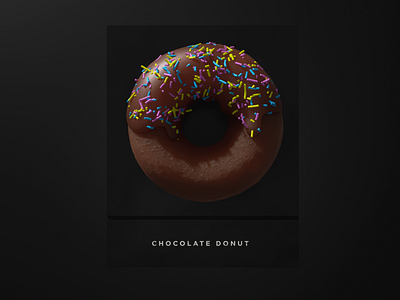 Chocolate Donut - 3D