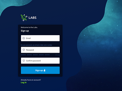 LABS - Sign up 001 adobe xd dailyui login signup