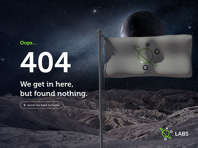 LABS - 404 Page 008 404 404 error page adobe xd dailyui design dimension error not found photoshop space ui