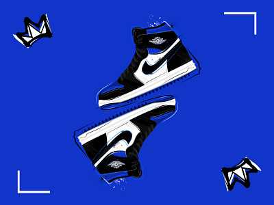 Royal Toe atlanta illustration jordan brand nike sneakers sports