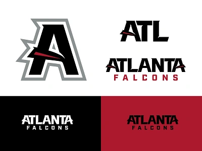 Falcons Type Explorations atlanta football nfl sports sports design