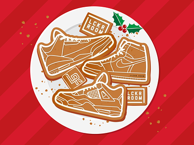 Cookie Kicks atlanta christmas holiday illustration sneakerhead sneakers sports design