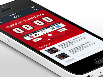 ACC for iOS 7 (Concept) acc app college sports scad sports ui ux