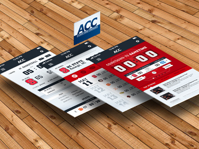 ACC for iOS 7 (Concept) acc college interface ios scad sports ui ux
