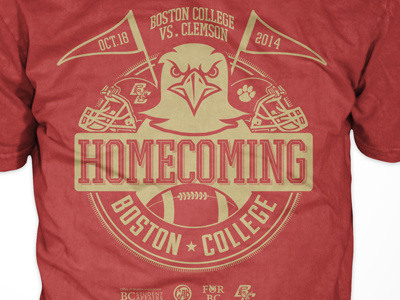 Boston College Homecoming acc college football shirt