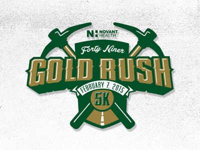 Gold Rush 5K 2015 by Britt Davis on Dribbble