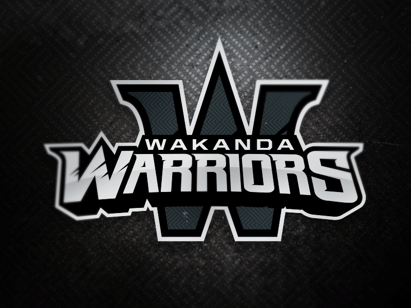 Wakanda Warriors black panther comics logo marvel sports