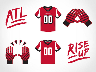 #RiseUp Emojis atlanta falcons emoji football nfl sports design