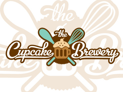 Cupcake Brewery Final beer brewery brittany davis cupcake food logo
