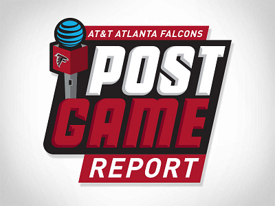 Post Game Report atlanta falcons football logo nfl sports