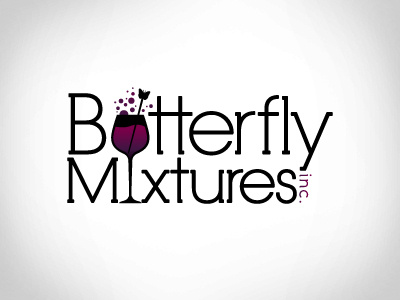 Butterfly Mixtures butterfly charlotte logo mixology
