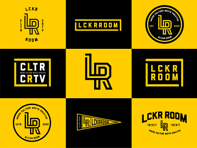 LCKR ROOM atlanta identity design logo sports