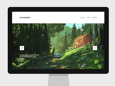 Front Page Full minimalist webdesign