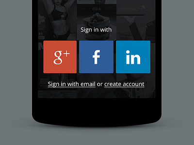 Sign-in screen update, Android