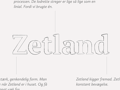 Zetland logo coming together identity logo sketching