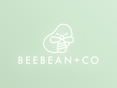 BeeBean + Co. Logo branding design logo