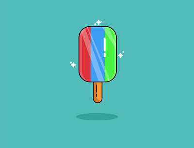 Ice Cream Icon #1 design flat icon illustration logo minimal vector