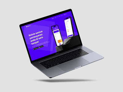 Let's Pay e-Wallet Landing page mockup