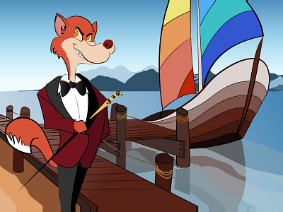 Character Illustration of Red Fox