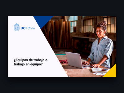 Template Masterclass - UC Chile class course coursera creative design e learning online powerpoint template uc chile