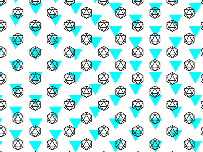 Icosahedron pattern