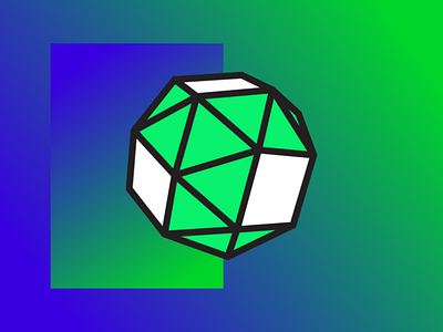 Snub cube geometry gradient polyhedra snub cube
