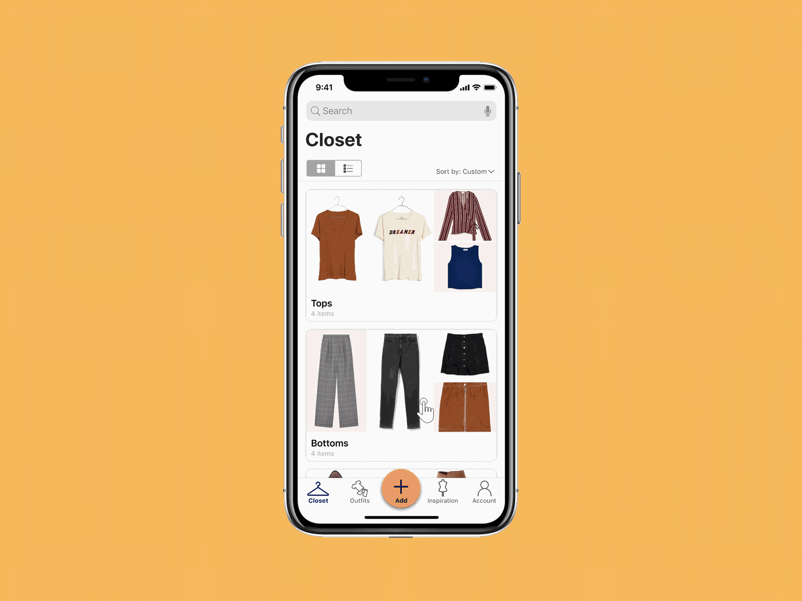 Wardrobe app design mobile app mobile app design mobile design product design ux ux design