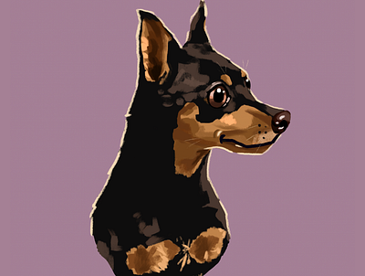 Another Dog Portrait illustration pet portrait
